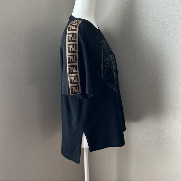 Fendi 2019 Women’s Zucca FF Logo T-Shirt - S - Picture 5 of 12